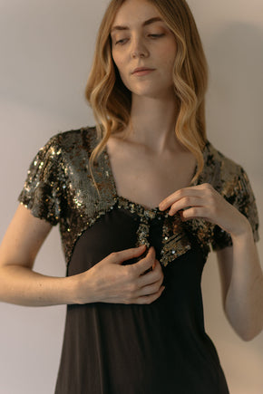 1930s gelatin sequin shrug