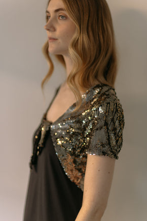 1930s gelatin sequin shrug