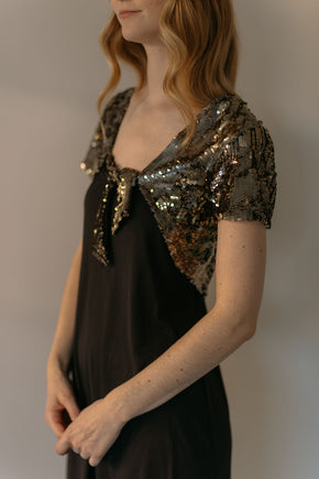 1930s gelatin sequin shrug
