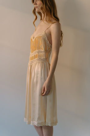 Vintage 1990s cream silk bridal set