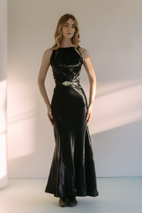 Early 1930s NRA Label silk satin gown