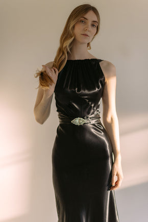 Early 1930s NRA Label silk satin gown
