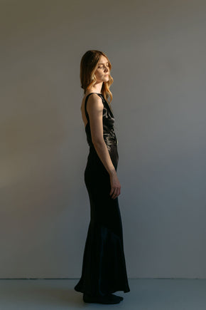 Early 1930s NRA Label silk satin gown