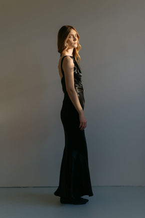 Early 1930s NRA Label silk satin gown