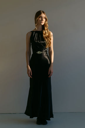 Early 1930s NRA Label silk satin gown