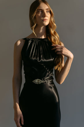 Early 1930s NRA Label silk satin gown