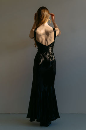 Early 1930s NRA Label silk satin gown