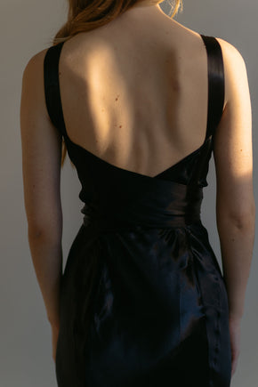 Early 1930s NRA Label silk satin gown
