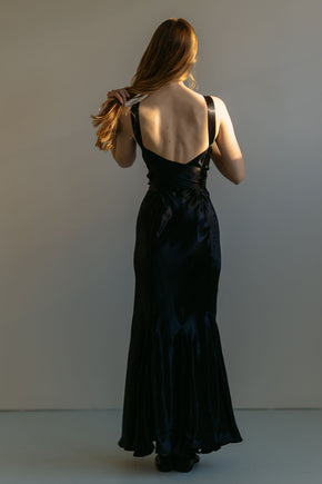 Early 1930s NRA Label silk satin gown