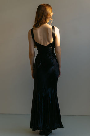 Early 1930s NRA Label silk satin gown