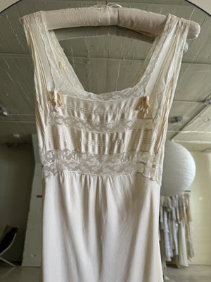 1930s silk charmeuse nightgown