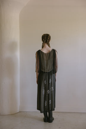 1920s silk evening dress