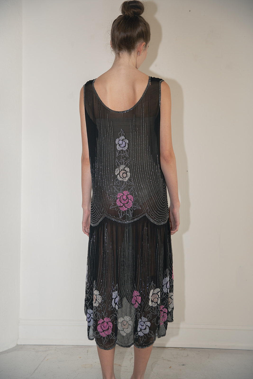 1920s European silk flapper dress