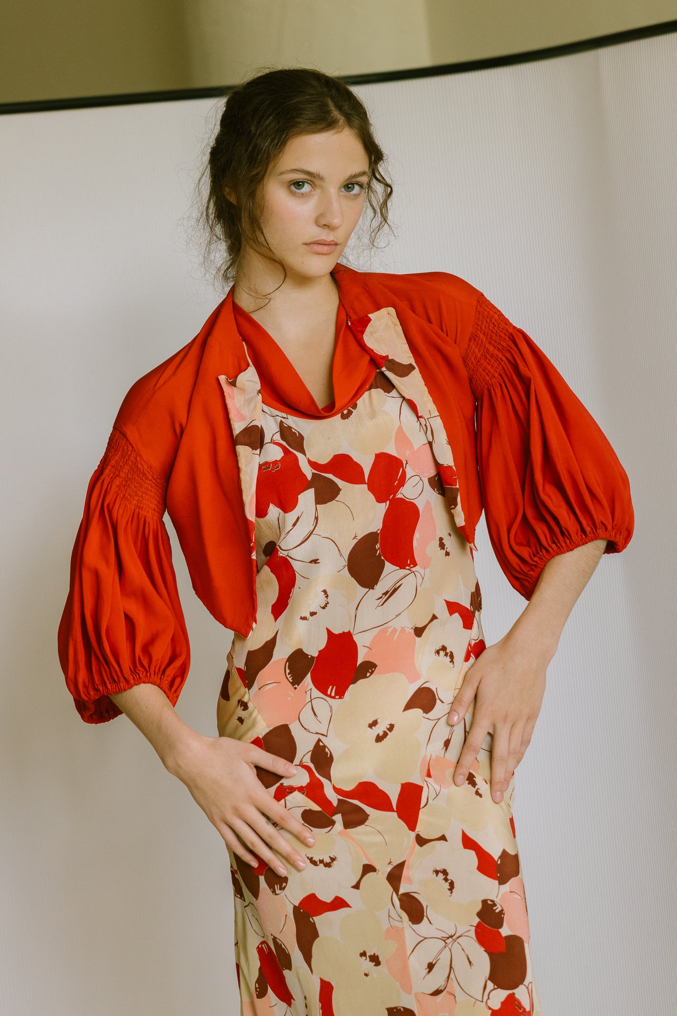 1930s silk crepe dress set