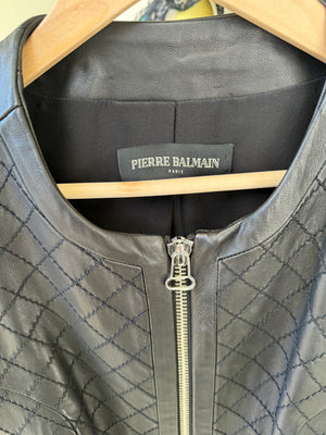 Vintage Balmain lamb leather jacket