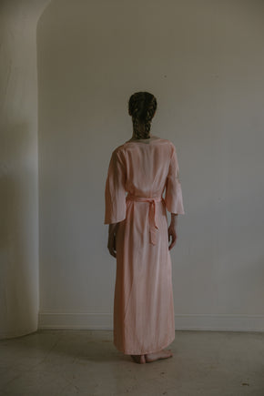 C. 1930s silk lace bell sleeve robe