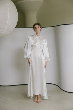 1930s ivory satin nightgown