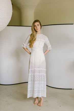 1910s Edwardian lawn gown