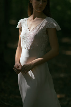 1930s silk lace dress