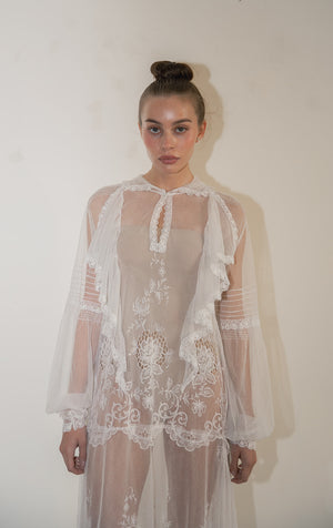 Vintage net lace dress