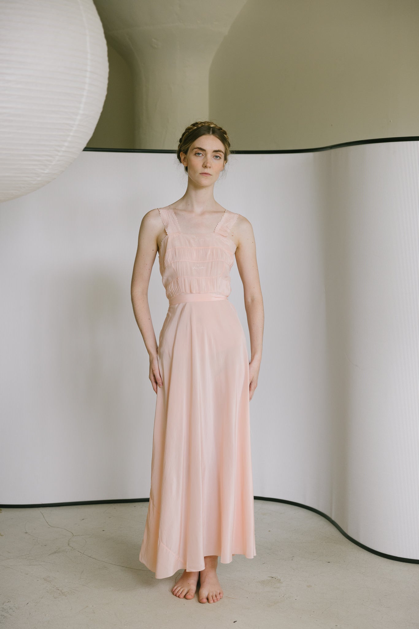 1930s silk nightgown, France