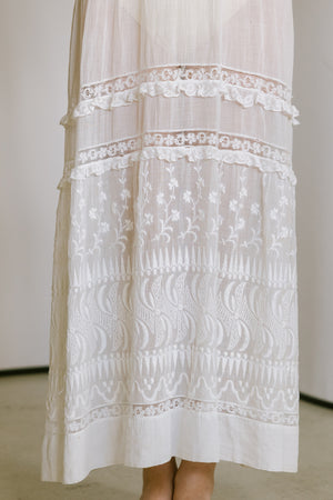 1910s Edwardian lawn gown