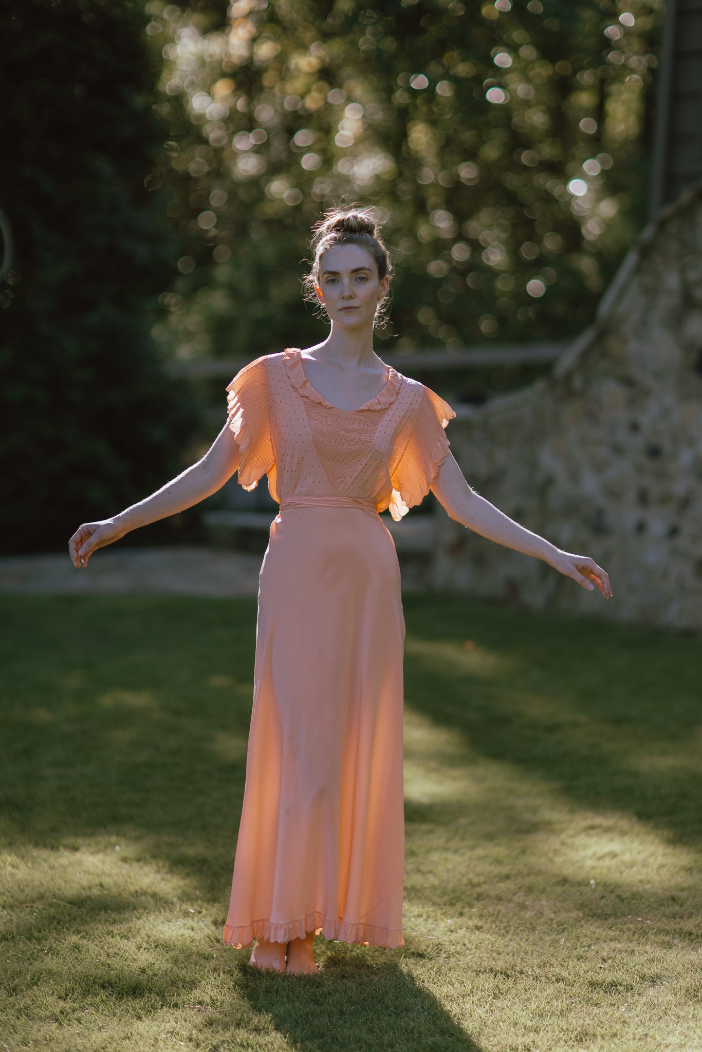 Art deco silk nightgown