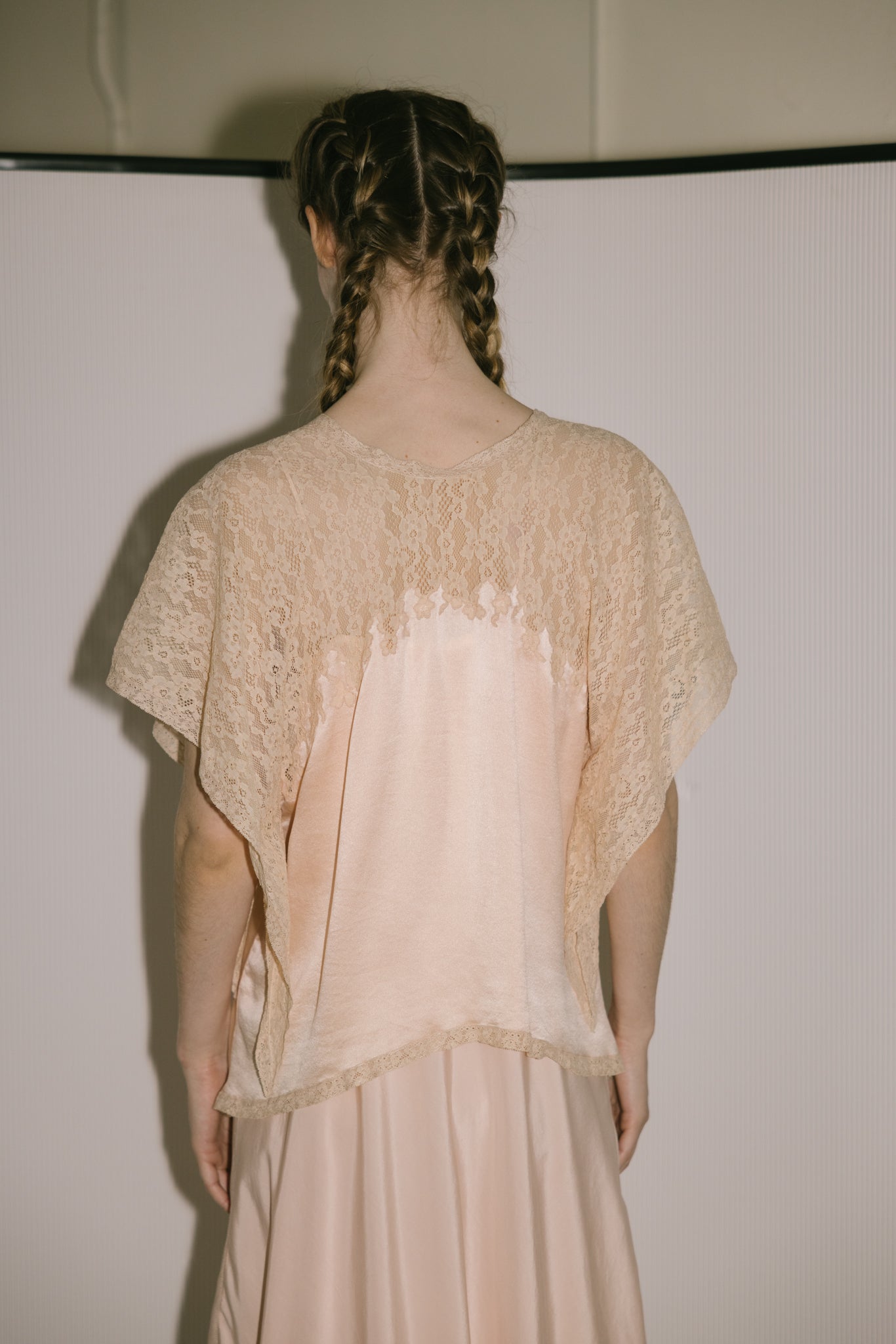 1920s silk satin bed jacket