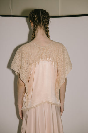 1920s silk satin bed jacket