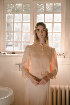 1930s purse silk bed jacket