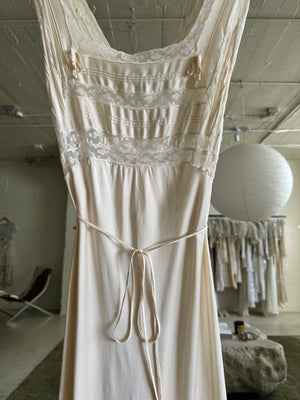 1930s silk charmeuse nightgown