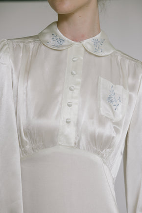 1930s ivory satin nightgown