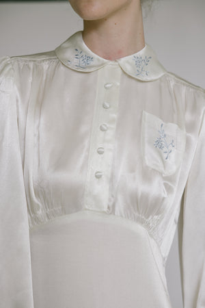 1930s ivory satin nightgown