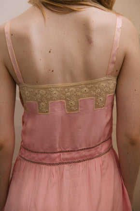 1920s magenta silk lingerie teddy