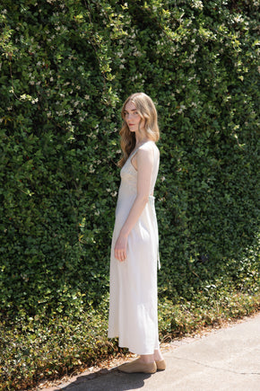 1930s bias muted sage silk nightgown, France