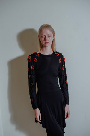 1980s Jean Varon Rayon dress