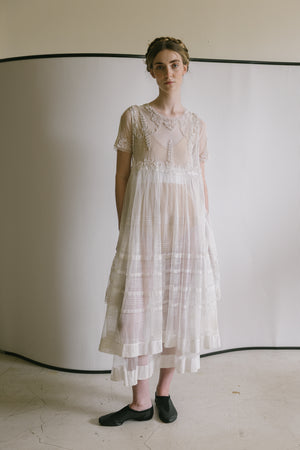1913 soutache tulle appliqué dress