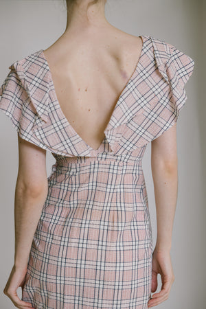 1930s seersucker gown