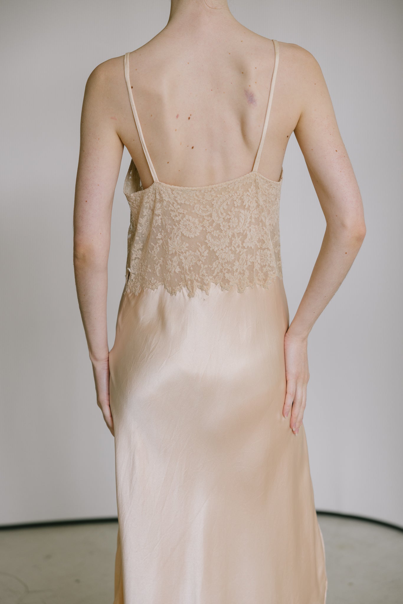 1930s silk monogrammed slip, Australia