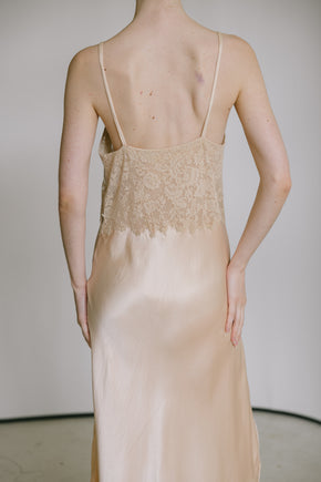 1930s silk monogrammed slip, Australia