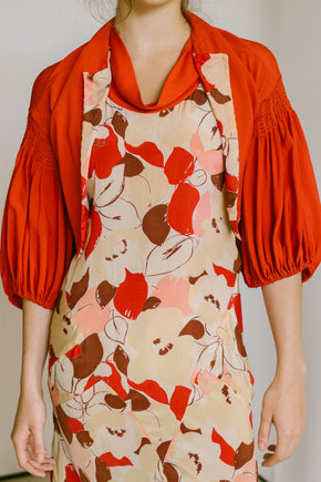 1930s silk crepe dress set