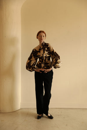 1970s Jean Varon blouse