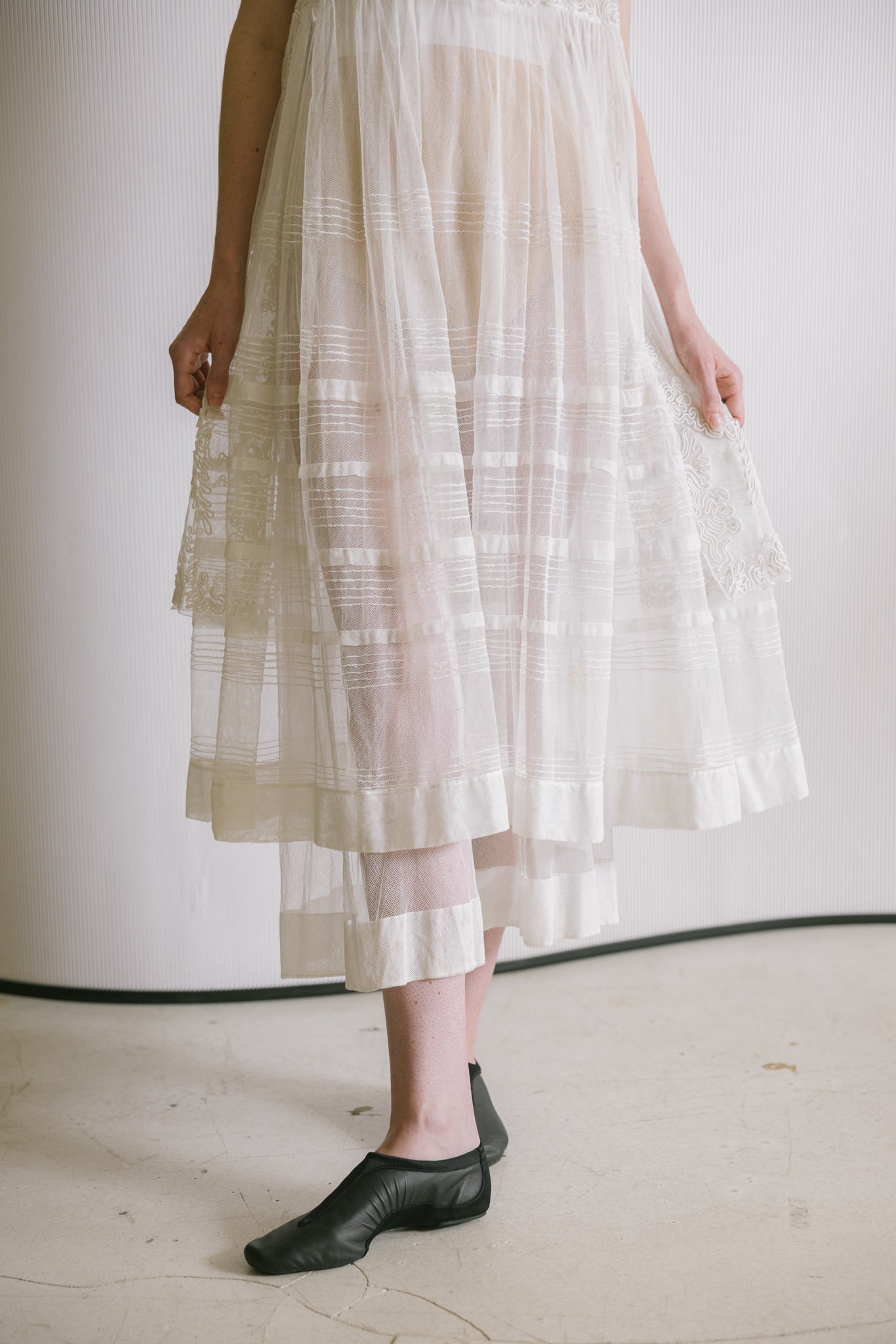 1913 soutache tulle appliqué dress
