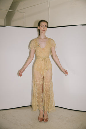 1930s lace robe