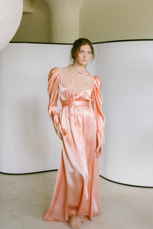 1940s satin dressing gown