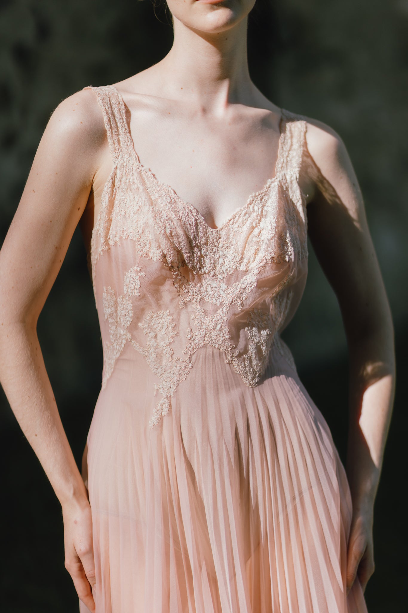 Vanity fair 1940s pink peignoir set