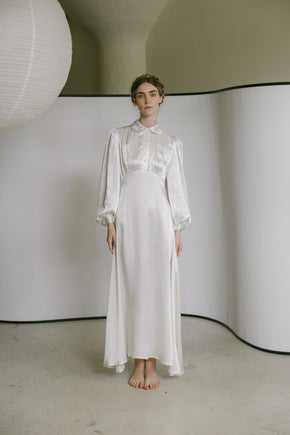 1930s ivory satin nightgown