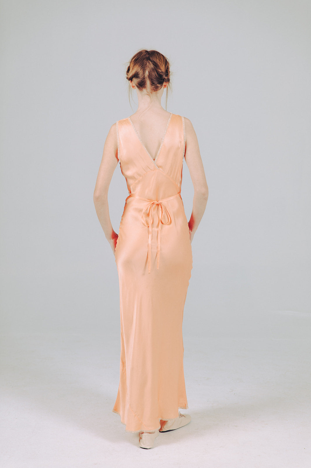 1930s bias silk gown