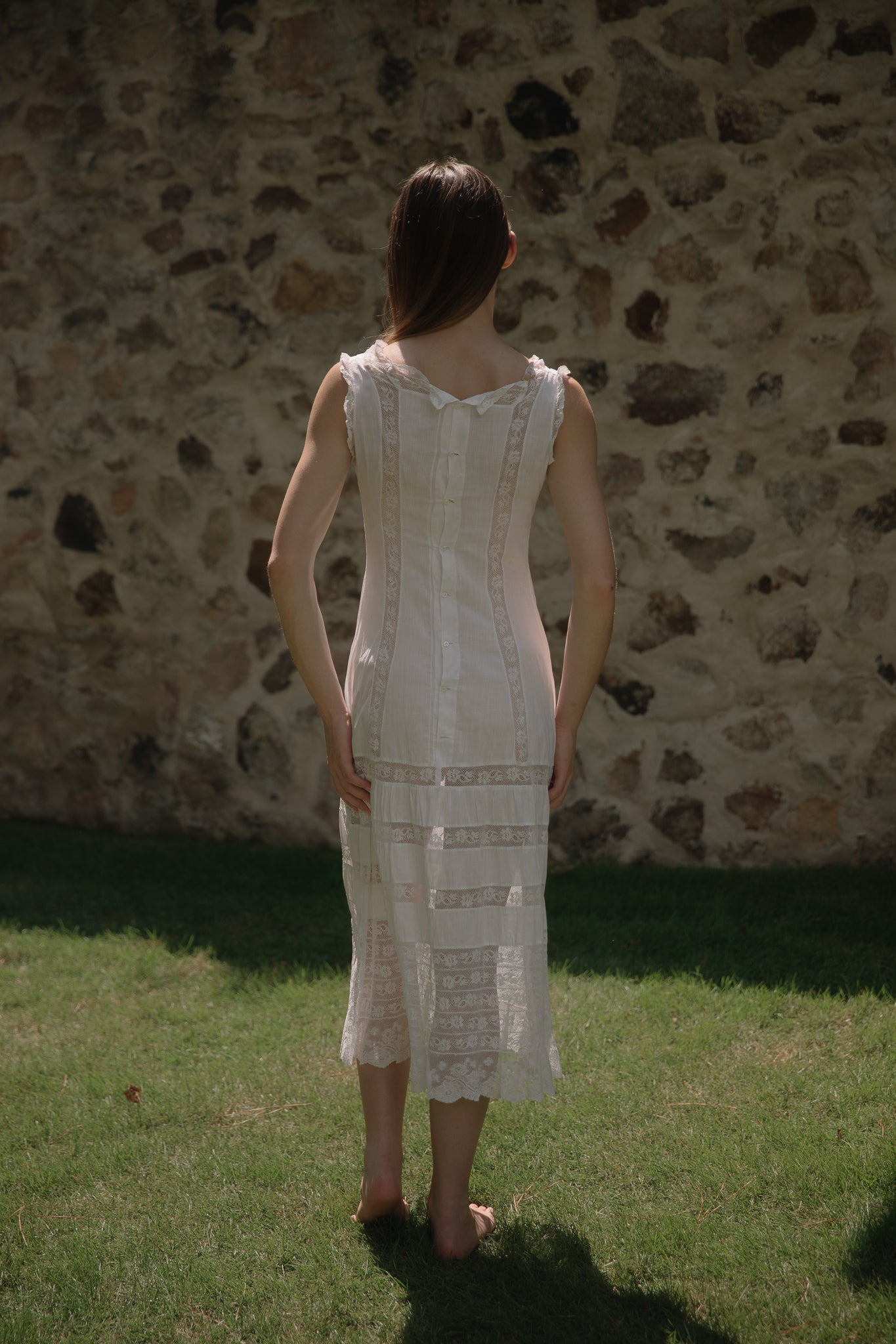 1910s lace lawn lingerie dress