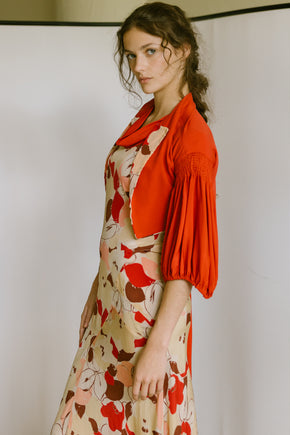 1930s silk crepe dress set